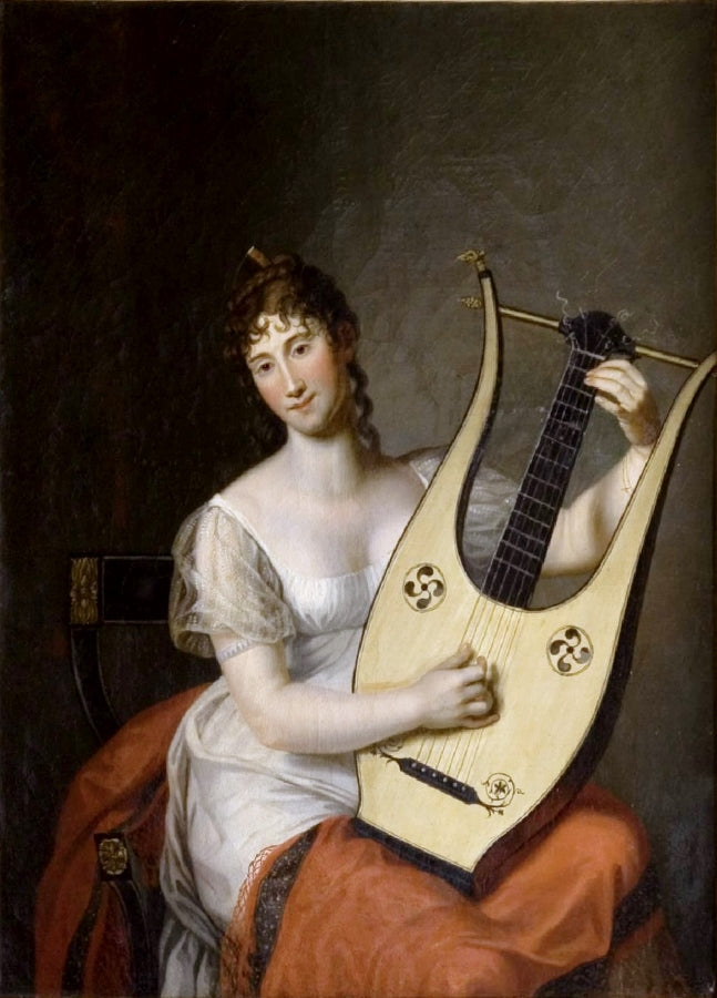 Federica von Mecklenburg-Strelitz, vintage artwork by Friedrich Carl Groger, 12x8" (A4) Poster