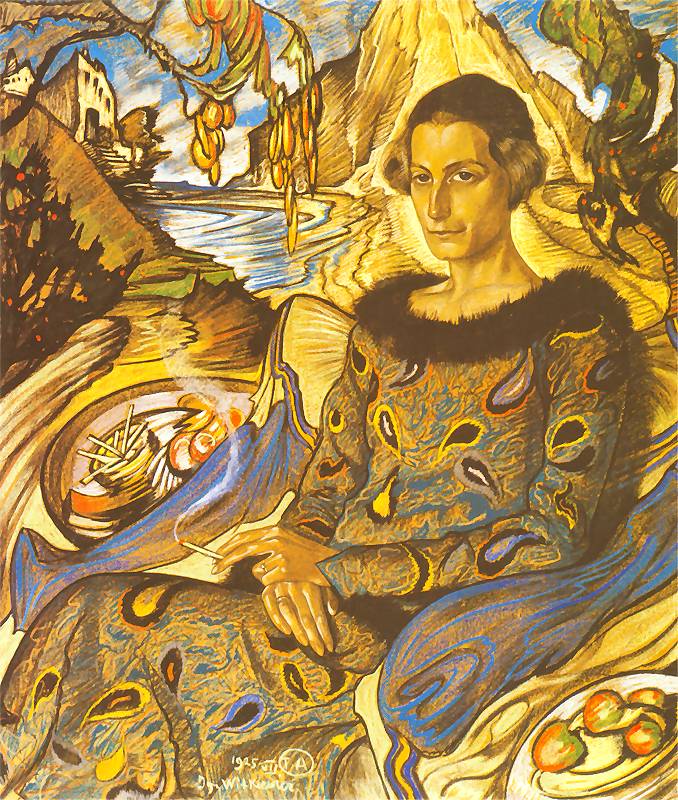 Portrait of Maria Nawrocka by Stanislaw Witkiewicz,16x12(A3) Poster