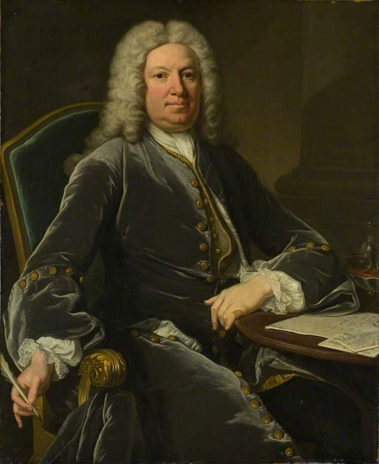Portrait of Horatio, 1st Baron Walpole of Wolterton, vintage artwork by Jean-Baptiste Van Loo, 12x8" (A4) Poster