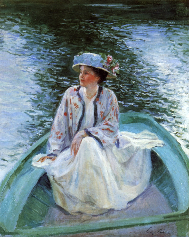 On the River's Edge by Guy Orlando Rose,A3(16x12")Poster