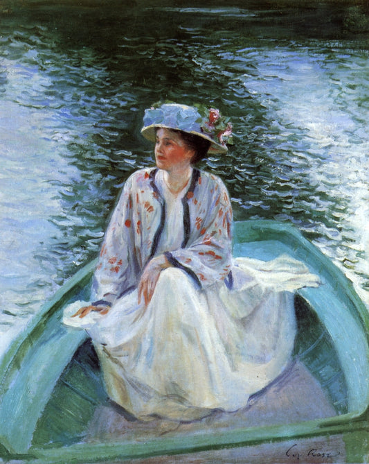 On the River's Edge by Guy Orlando Rose,A3(16x12")Poster