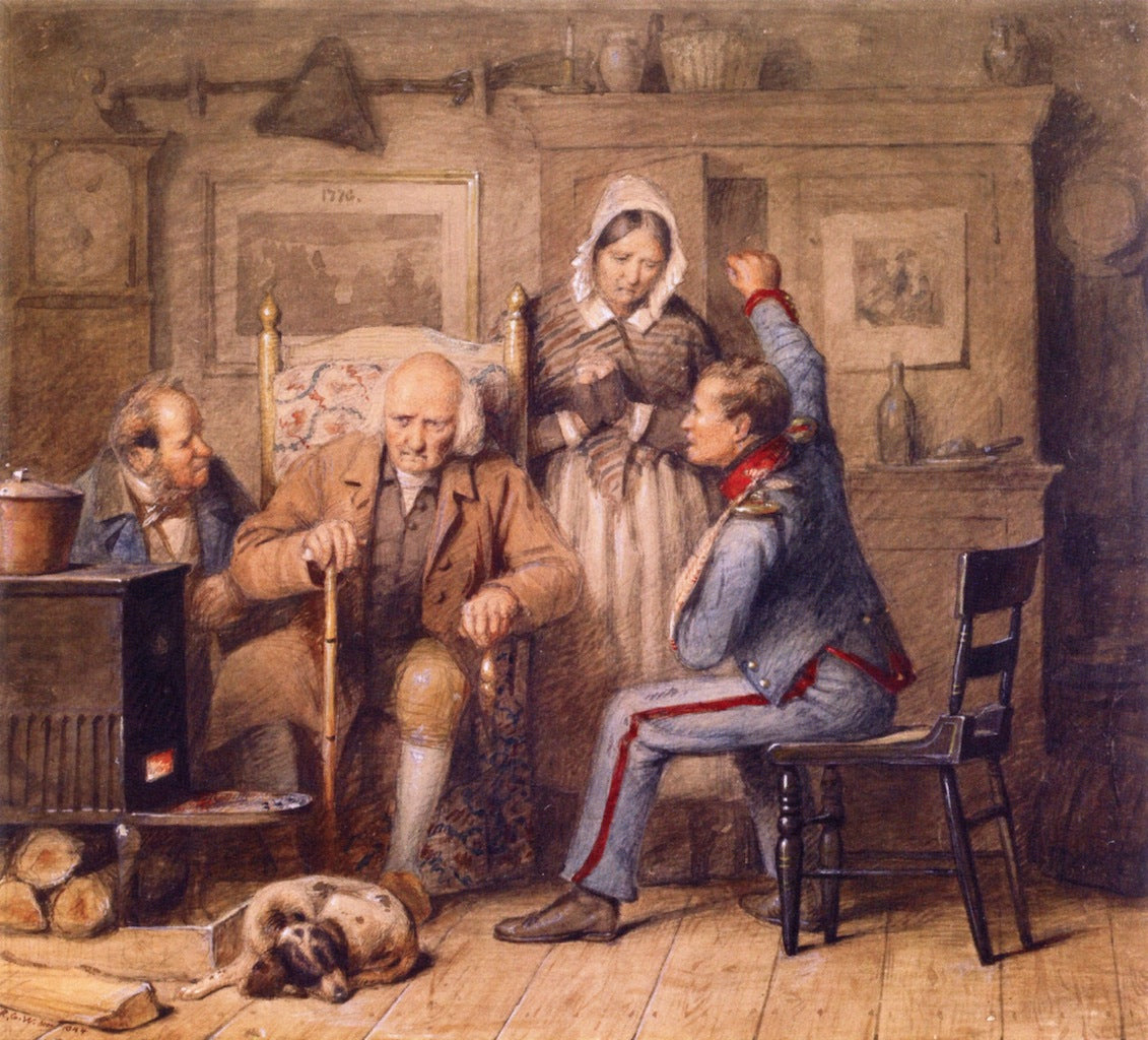 The Soldier's Experience, vintage artwork by Richard Caton Woodville, 12x8" (A4) Poster