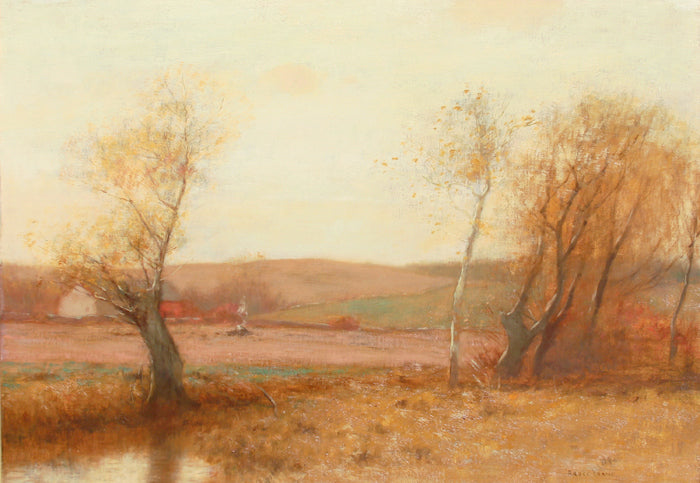 Autumn, Crumby  Farm, vintage artwork by Bruce Crane, 12x8" (A4) Poster