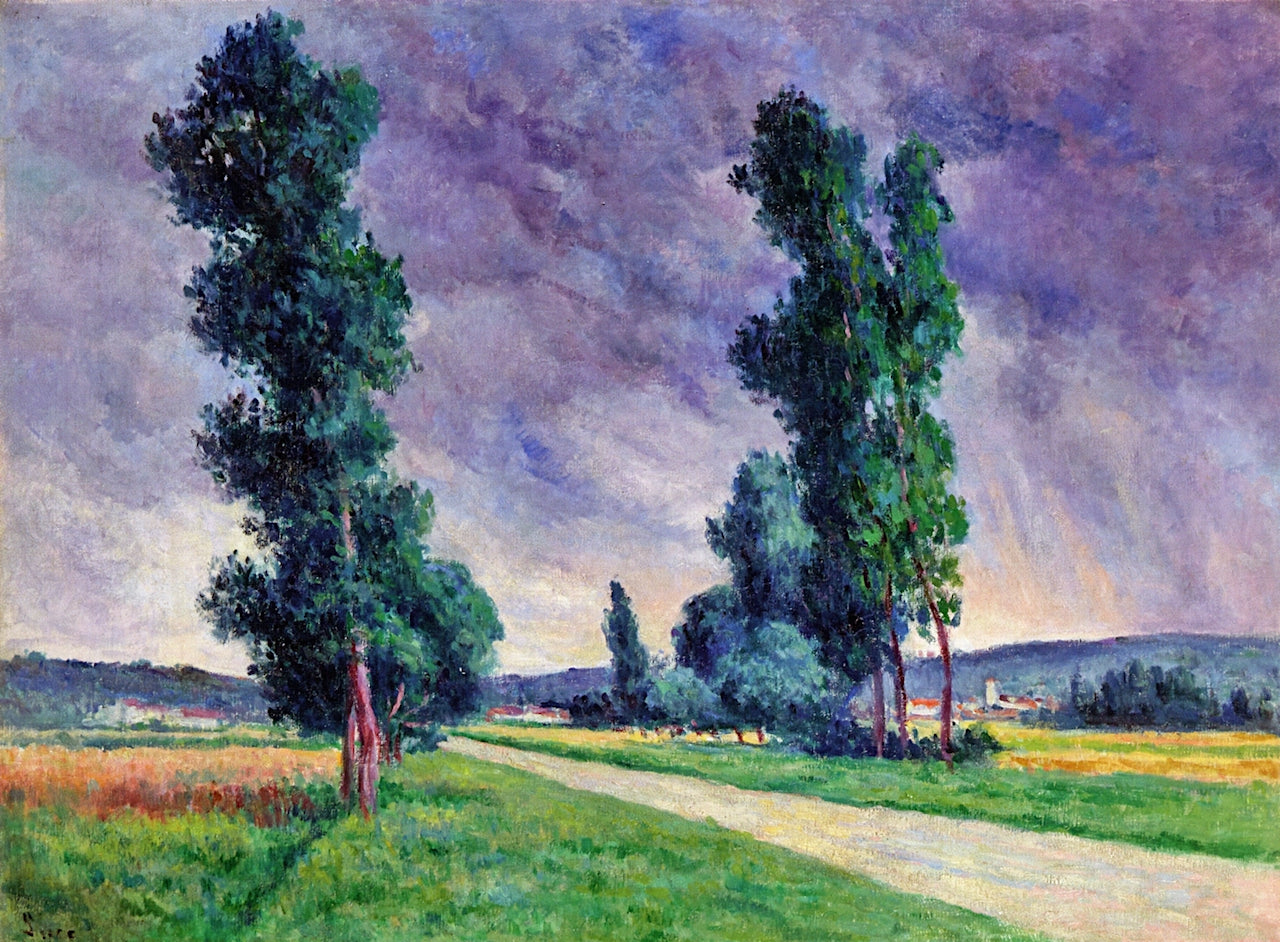 Bessy-sur-Cure, the Road by Maximilien Luce,A3(16x12")Poster