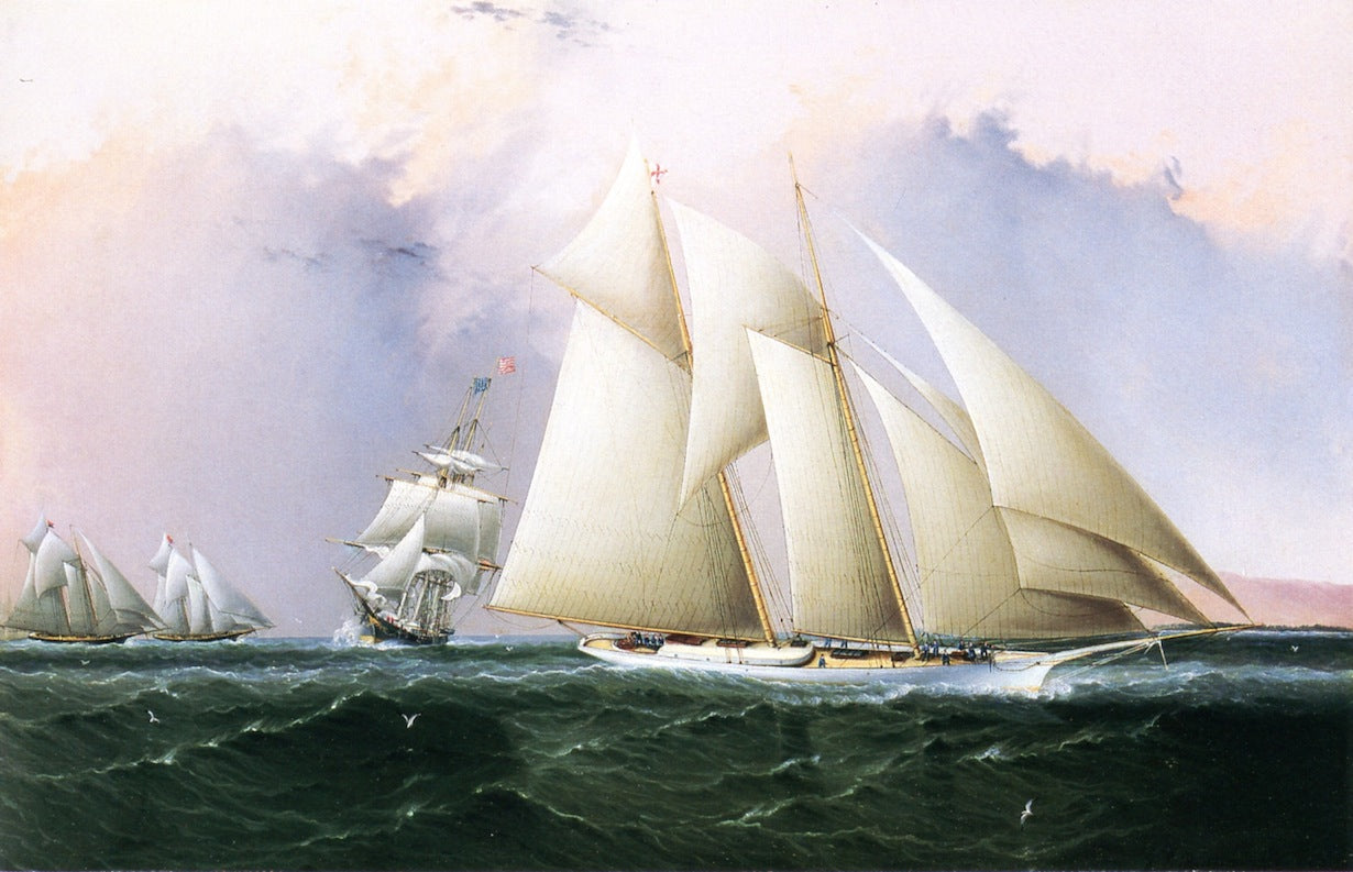 Pilot Boats, vintage artwork by James E. Buttersworth, A3 (16x12") Poster Print