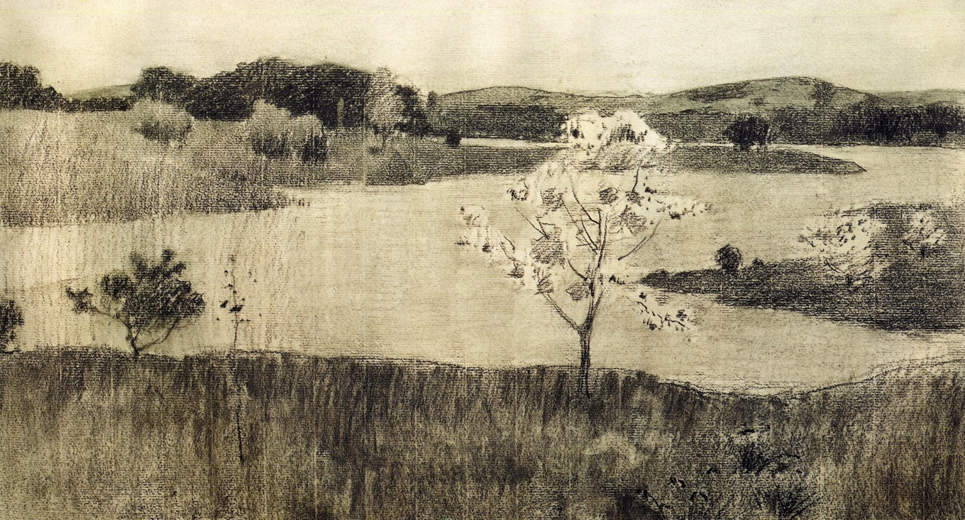 Japanese Tree in Bloom by Arthur Wesley Dow,A3(16x12")Poster