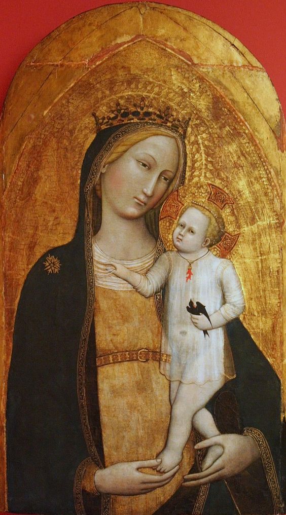 Madonna and Child, by Master of the Straus Madonna,16x12(A3) Poster
