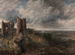 Hadleigh Castle, the Mouth of the Thames - Morning after a Stormy Night, vintage artwork by John Constable, 12x8" (A4) Poster