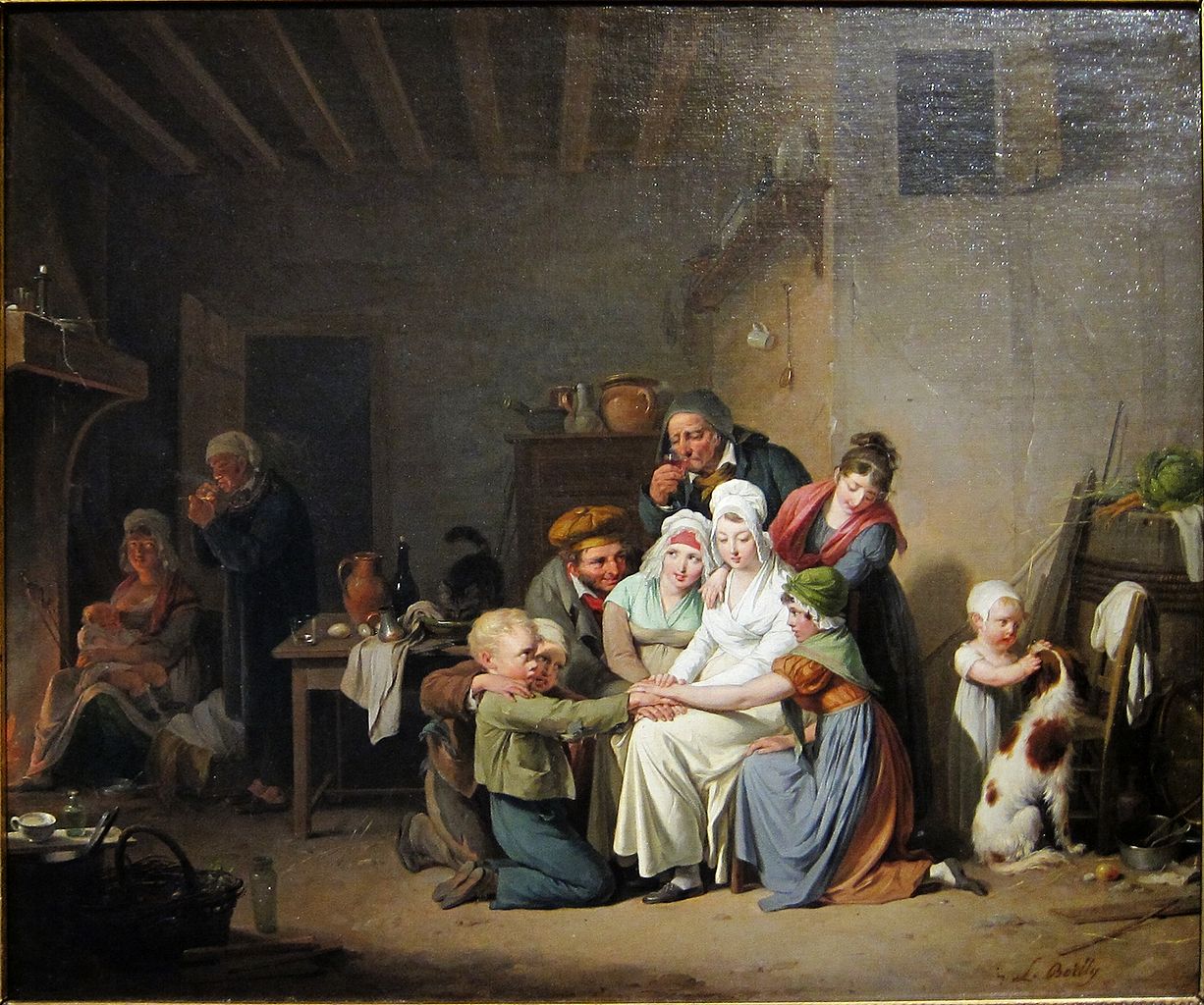 Mon pied de bœuf, vintage artwork by Louis-Leopold Boilly, 12x8" (A4) Poster