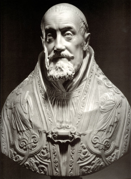 Pope Gregory XV (bust), vintage artwork by Gian Lorenzo Bernini, 12x8" (A4) Poster