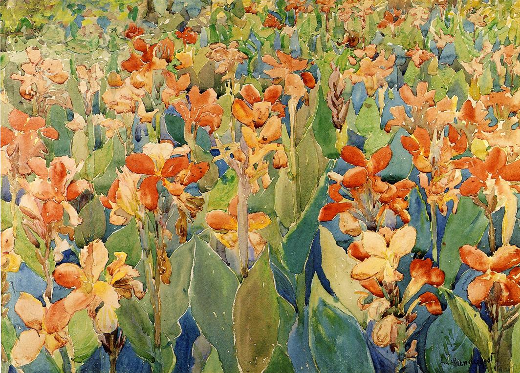 Bed of Flowers by Maurice Prendergast,A3(16x12")Poster