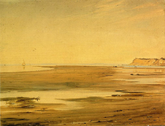 Crane Neck Across the Marsh, vintage artwork by William Sidney Mount, A3 (16x12") Poster Print