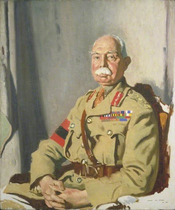 General Sir Herbert Charles Onslow Plumer (1857-1932) GCMG, GCVO, KCB, vintage artwork by Sir William Orpen, R.A., R.H.A., 12x8" (A4) Poster