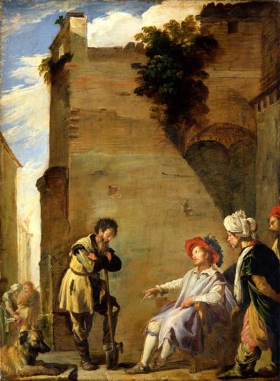 The Parable of the Labourers in the Vineyard, vintage artwork by Domenico Fetti, 12x8" (A4) Poster