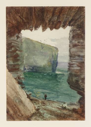 Tintagel, vintage artwork by John William Inchbold, 12x8" (A4) Poster