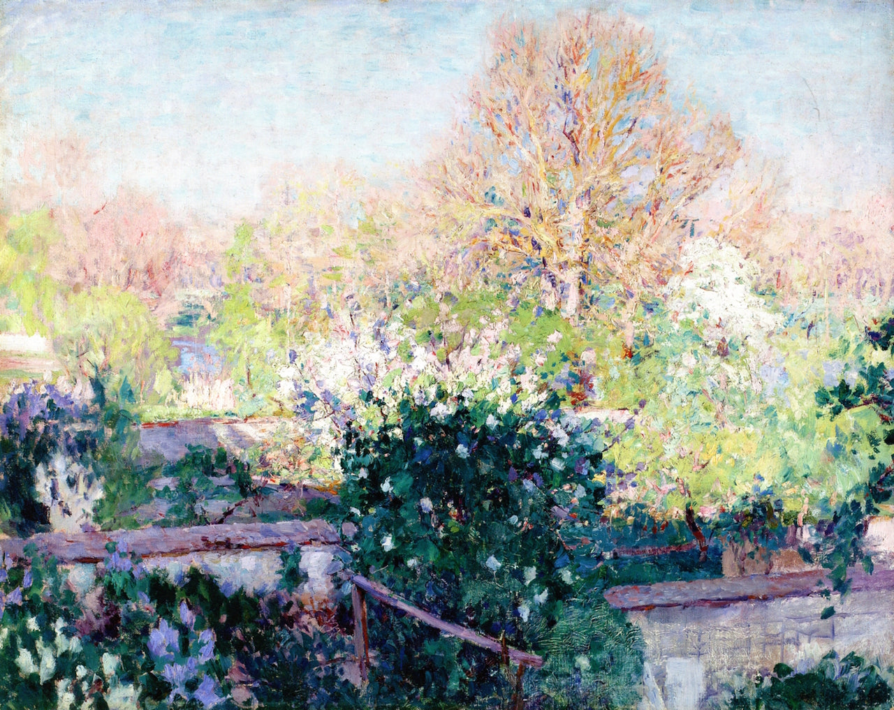 Spring, Grèz, vintage artwork by William Blair Bruce, 12x8" (A4) Poster