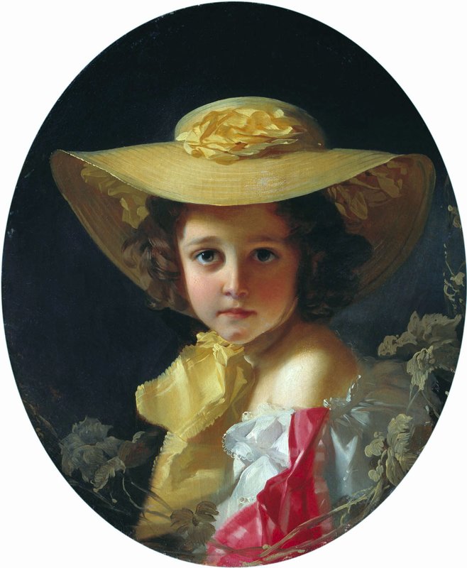 Portrait of Countess M.P. Tolstaya, vintage artwork by Ivan Makarov, 12x8" (A4) Poster