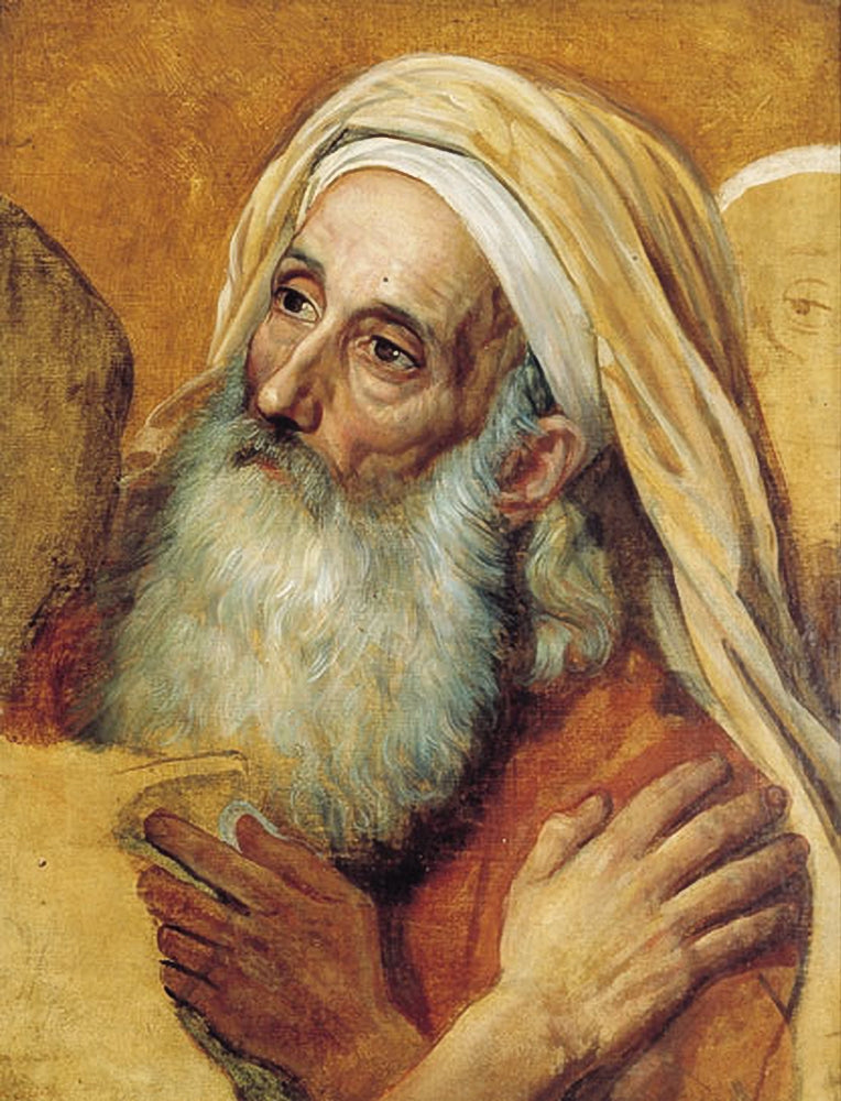 Head of an Old Man (study), vintage artwork by Alexander Ivanov, A3 (16x12") Poster Print