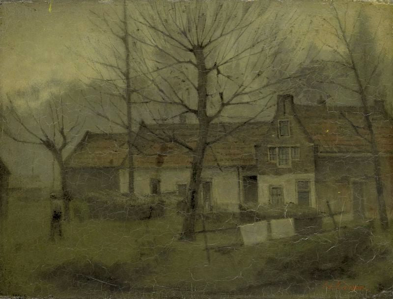 Village Houses by Eduard Karsen,A3(16x12")Poster