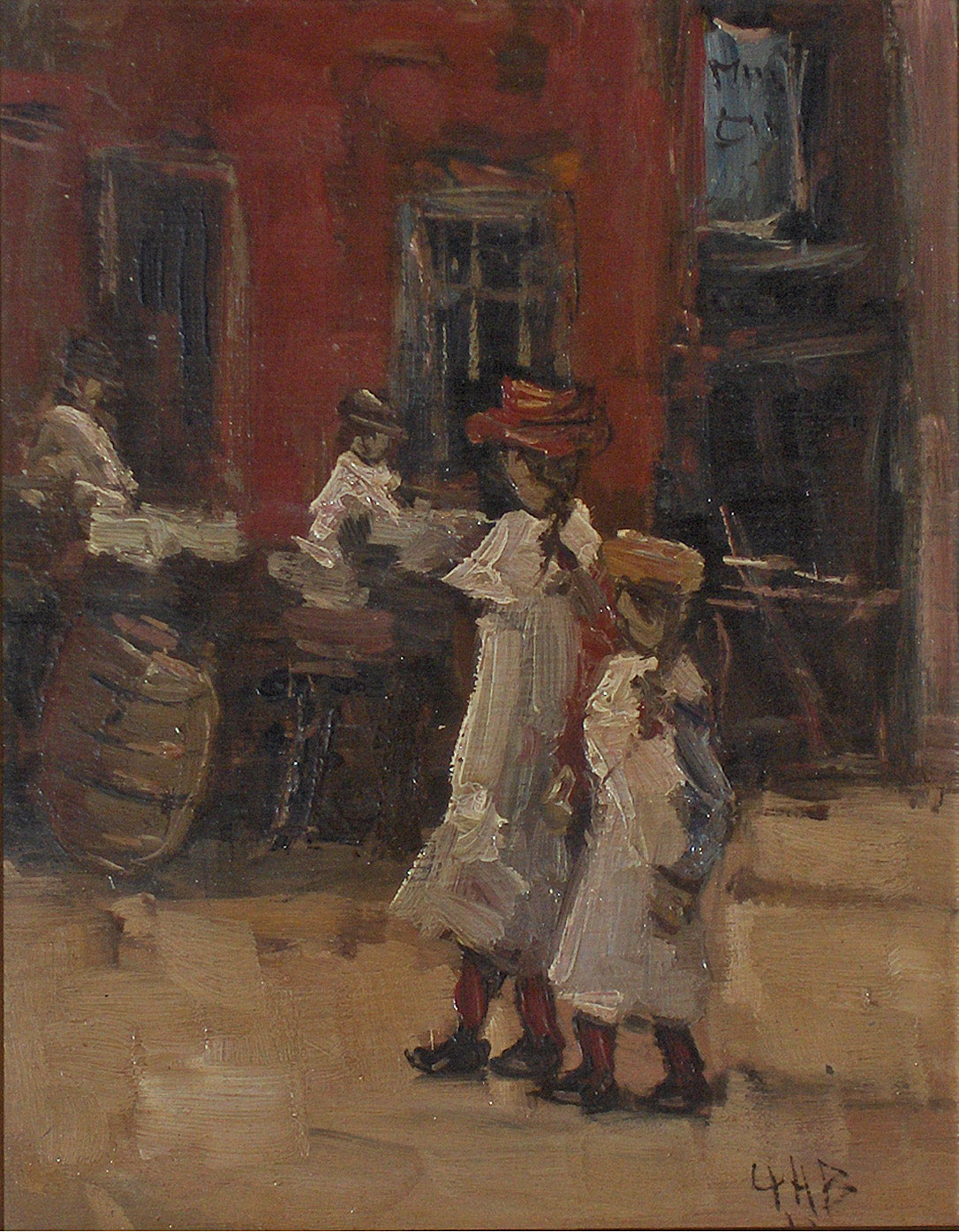 Girls strolling on the street by George Hendrik Breitner,A3(16x12")Poster