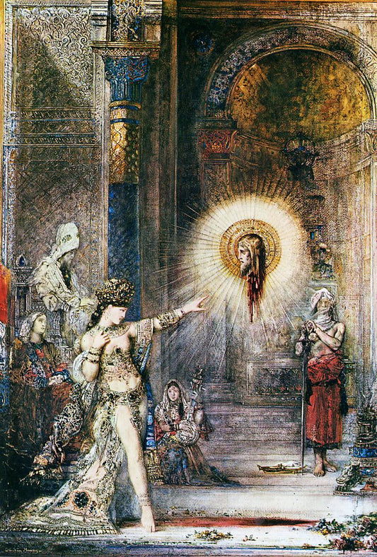 The Apparition, vintage artwork by Gustave Moreau, 12x8" (A4) Poster