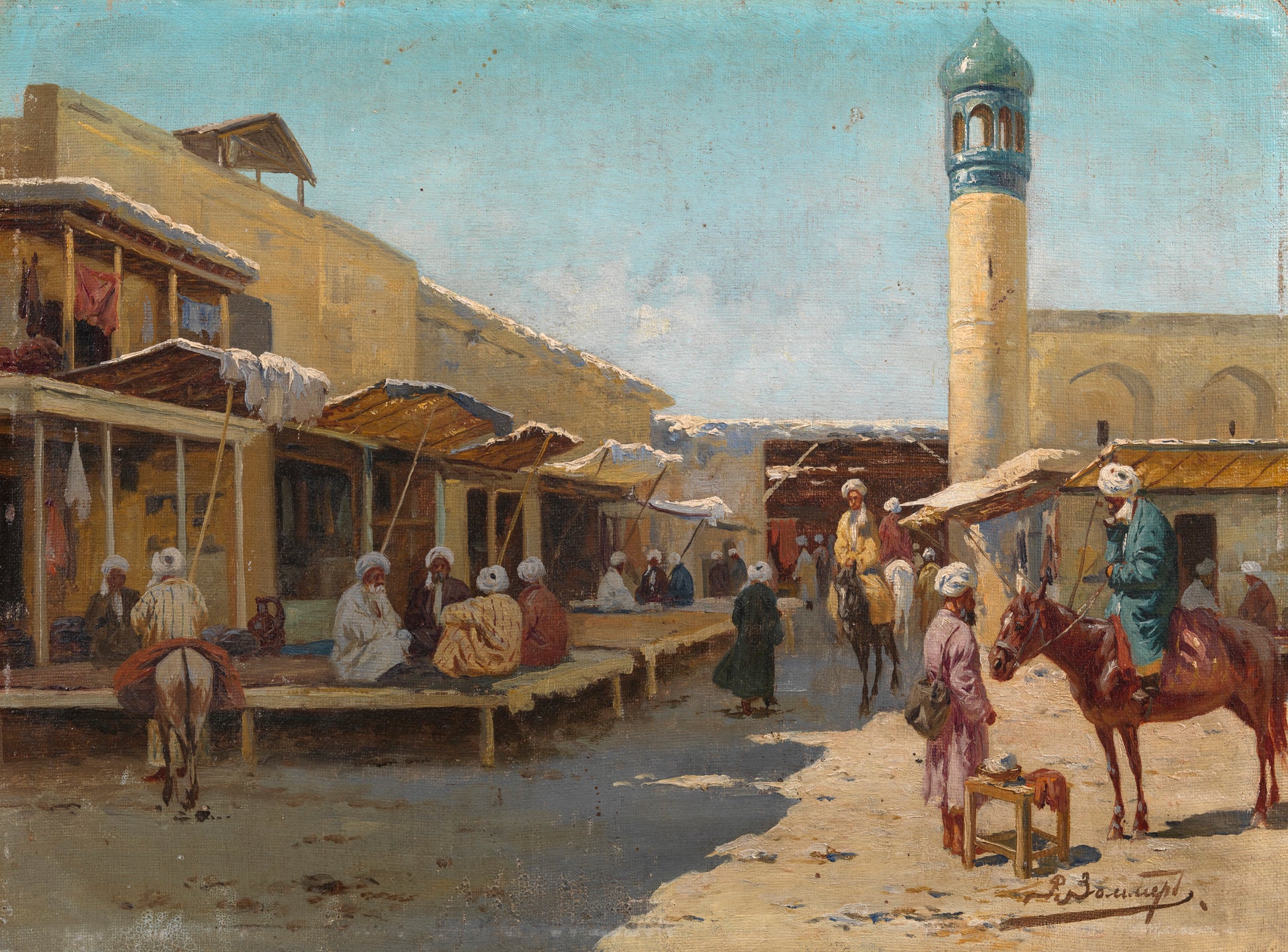 Oriental Scene by Richard Karlovich Zommer,A3(16x12")Poster
