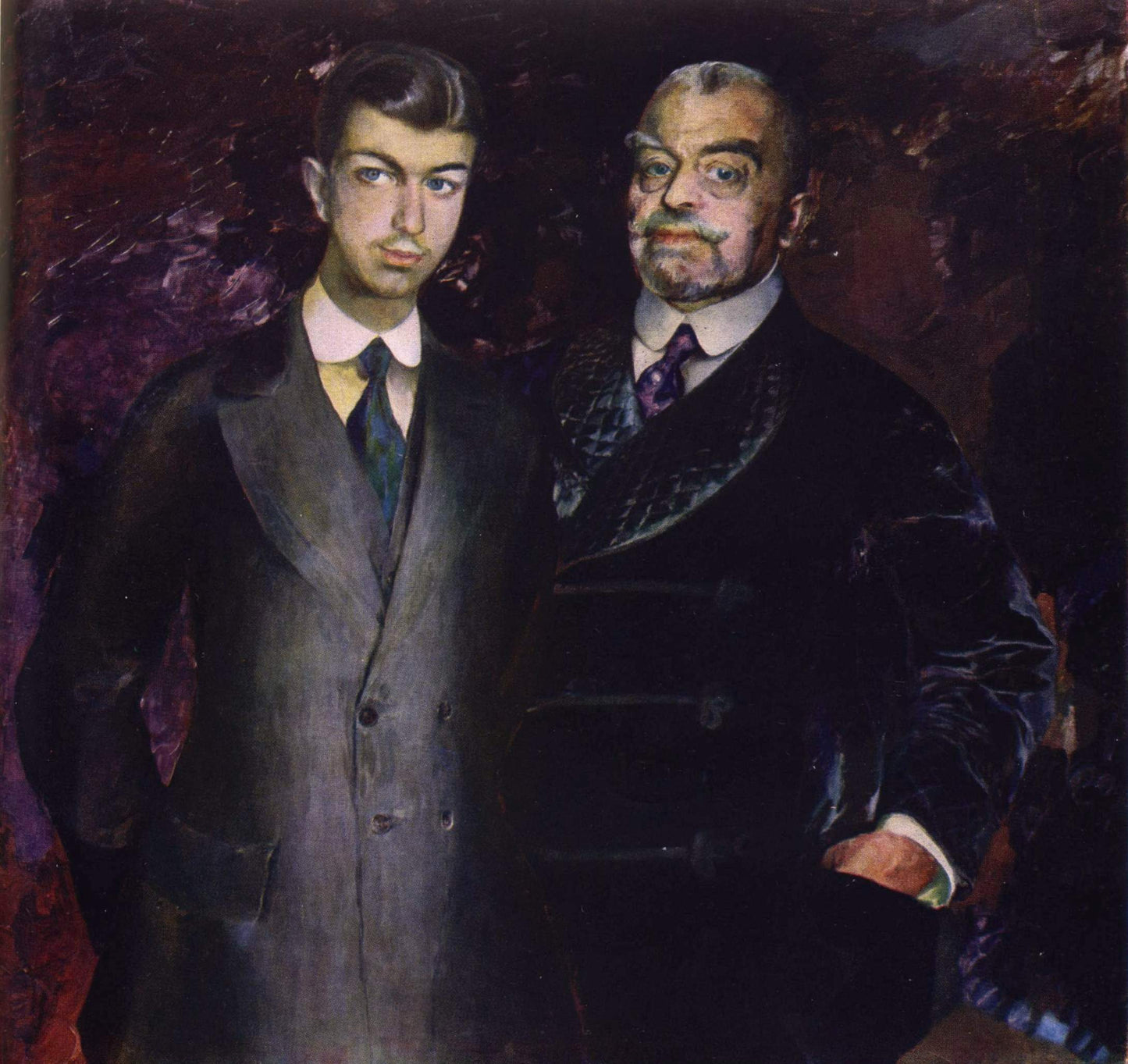 P.I. Kharitonenko with His Son by Filipp Andreevich Maliavin,A3(16x12")Poster