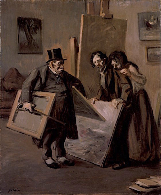 The Picture Dealer by Jean-Louis Forain,A3(16x12")Poster