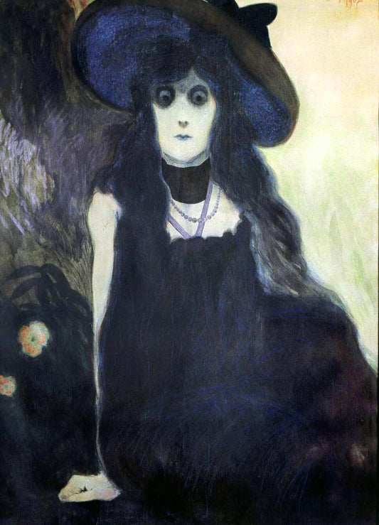 The Absinthe Drinker, vintage artwork by Leon Spilliaert, 12x8" (A4) Poster