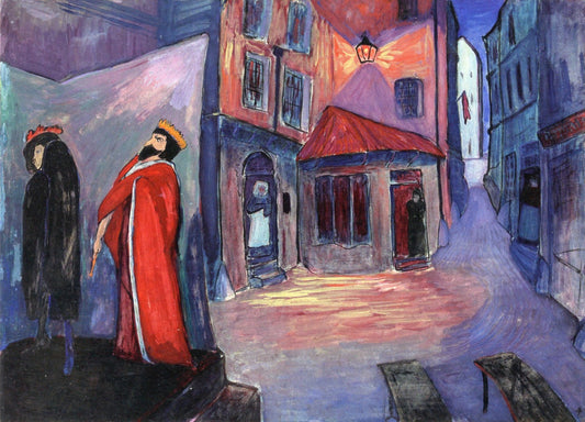 In die Nacht hinein, vintage artwork by Marianne von Werefkin, 12x8" (A4) Poster