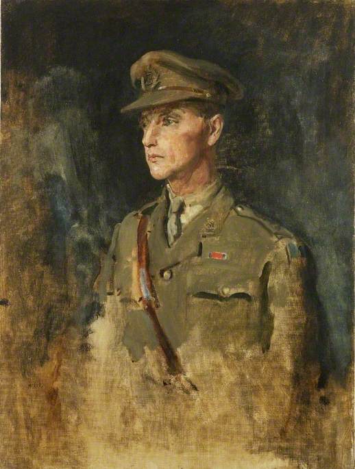 Commander W. M. Le C. Egerton by Ambrose McEvoy,16x12(A3) Poster