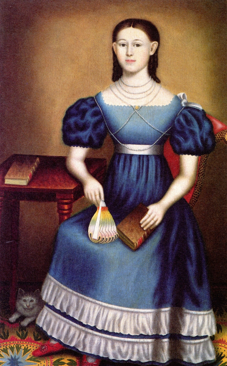 Margaret Gilmore, vintage artwork by Erastus Salisbury Field, A3 (16x12") Poster Print
