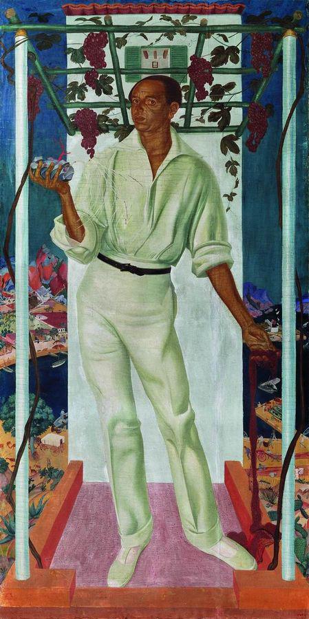 Painter Roberto Montenegro by Alexander Evgenievich Yakovlev,16x12(A3) Poster