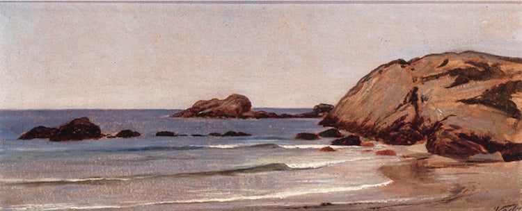 Newport Beach, vintage artwork by Elihu Vedder, 12x8" (A4) Poster