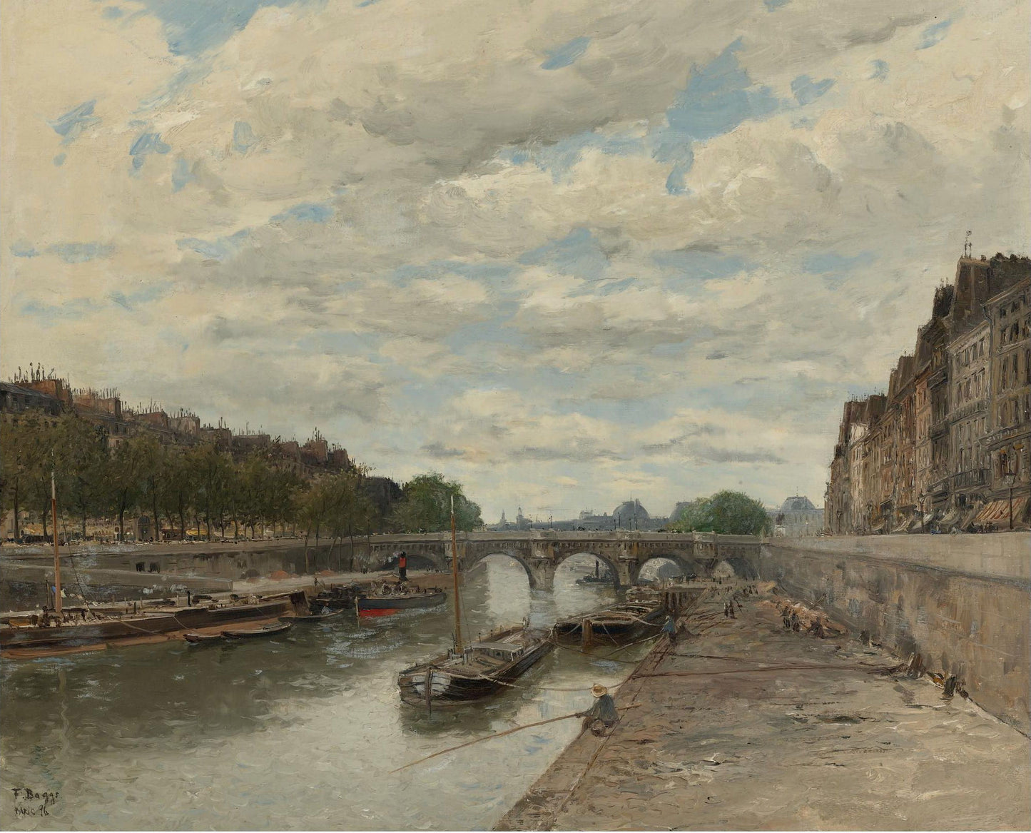 Pont Neuf by Frank Myers Boggs,A3(16x12")Poster