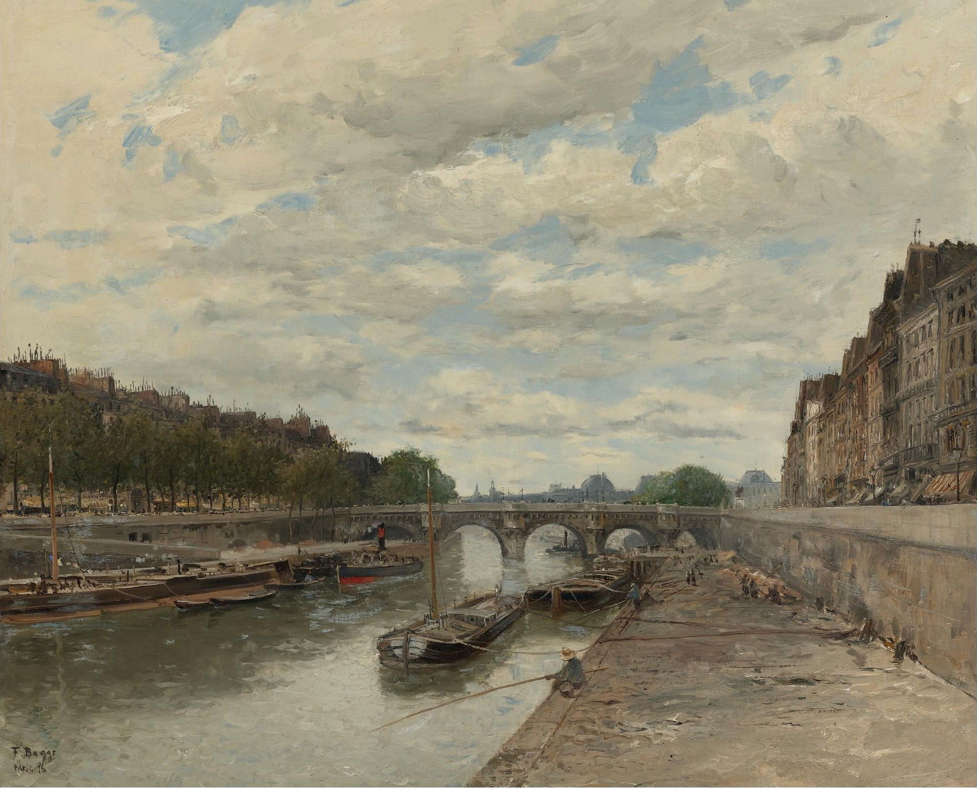 Pont Neuf by Frank Myers Boggs,A3(16x12")Poster