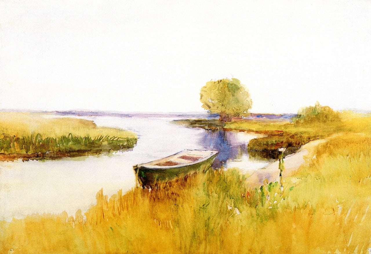 Skiff on a Quiet Waterway by Annie G. Sykes,A3(16x12")Poster