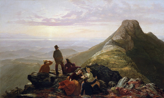 The Belated Party on Mansfield Mountain, vintage artwork by Jerome Thompson, A3 (16x12") Poster Print