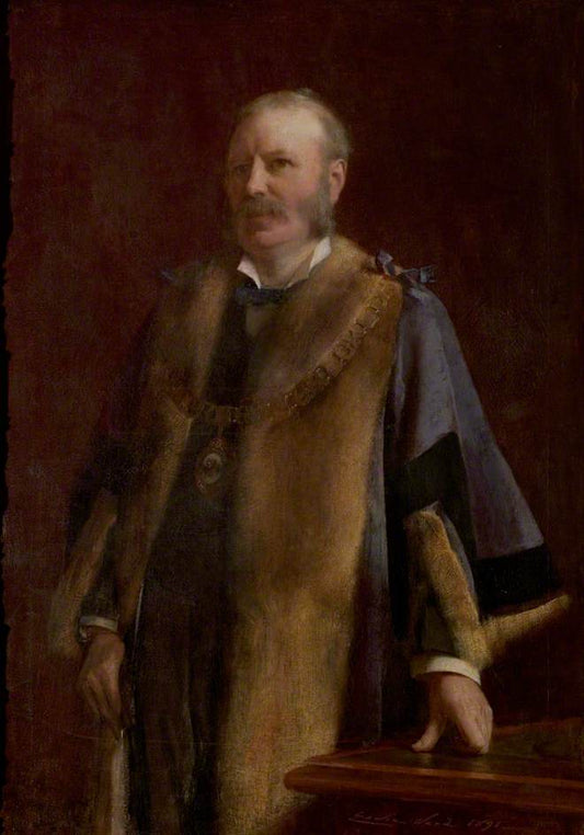 Thomas Bescoby , Mayor, vintage artwork by Edwin Arthur Ward R.A., 12x8" (A4) Poster
