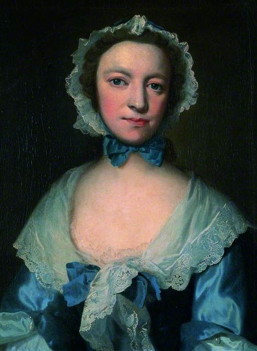 Lettice Mary Banks, vintage artwork by William Hoare, 12x8" (A4) Poster