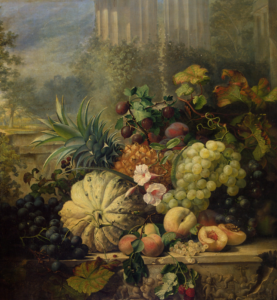 Fruit Painted from Nature, vintage artwork by Eloise Harriet Stannard, 12x8" (A4) Poster