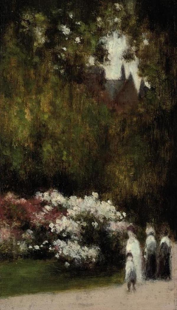 Hyde Park in Spring by George Hyde Pownall,16x12(A3) Poster