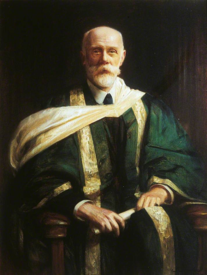 Sir Nathan Bodington, Vice-Chancellor of the University of Leeds, vintage artwork by Arthur Hacker, 12x8" (A4) Poster