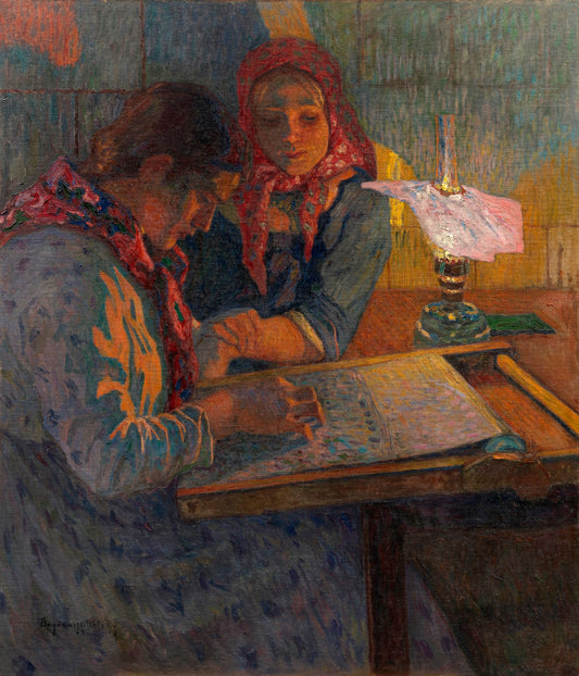 At work by Nikolai Petrovich Bogdanov-Belsky,A3(16x12")Poster