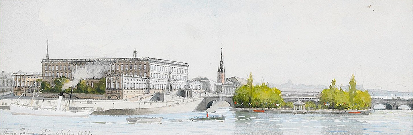 View over Stockholm castle by Anna Palm de Rosa,A3(16x12")Poster