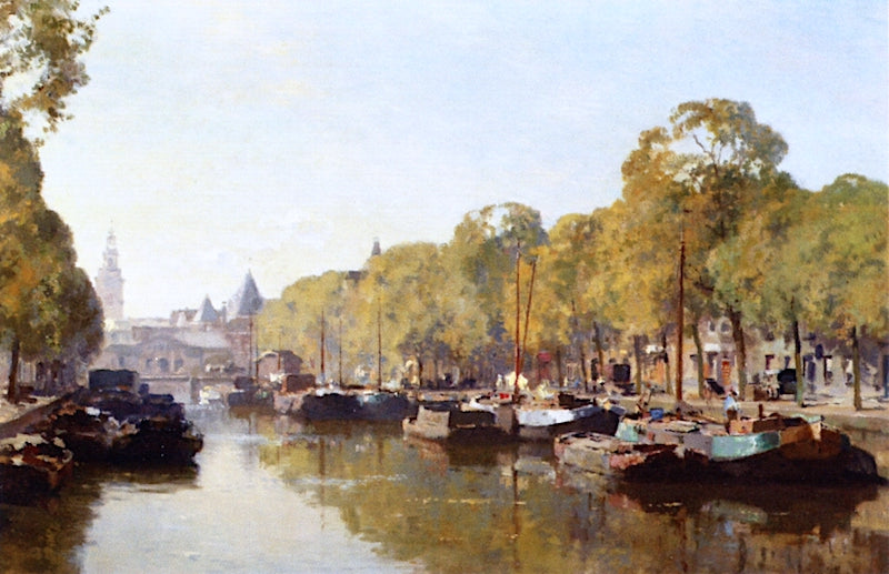 euwmarkt in the Distance, Amsterdam by Cornelis Vreedenburgh,16x12(A3) Poster