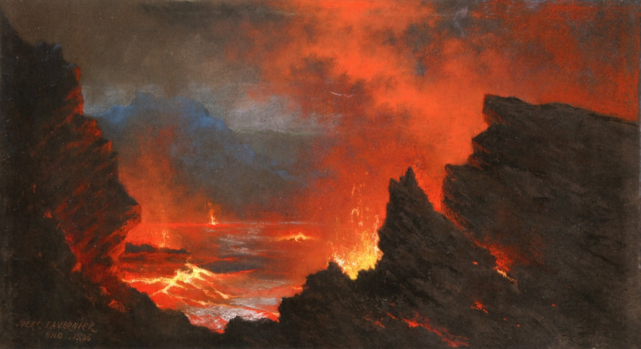 Hilo, vintage artwork by Jules Tavernier, 12x8" (A4) Poster