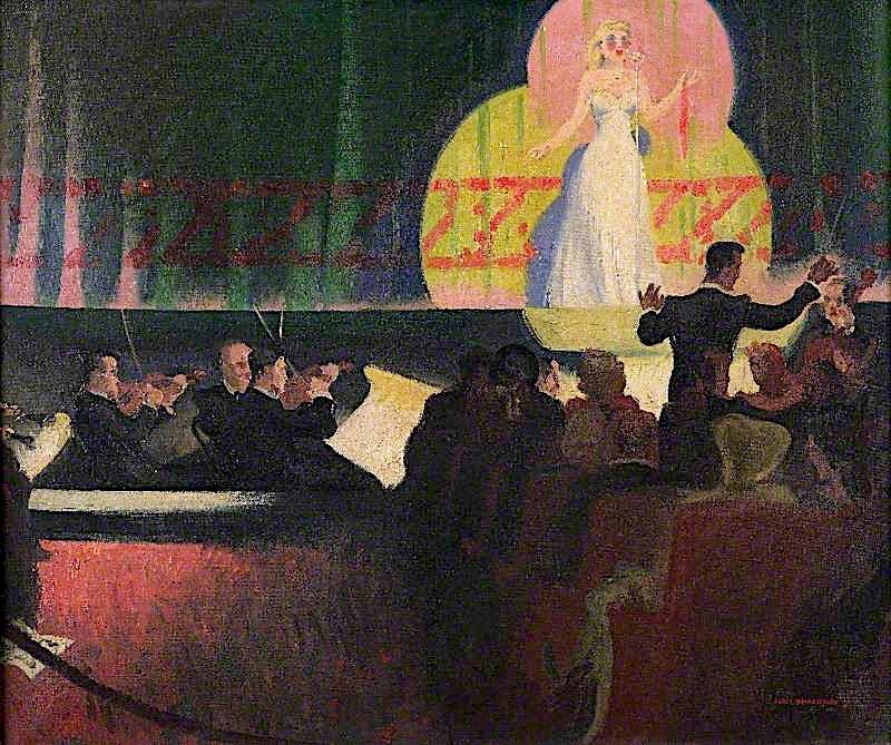 The Crooner, vintage artwork by Percy Shakespeare, 12x8" (A4) Poster