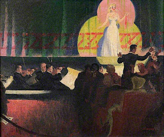 The Crooner, vintage artwork by Percy Shakespeare, 12x8" (A4) Poster