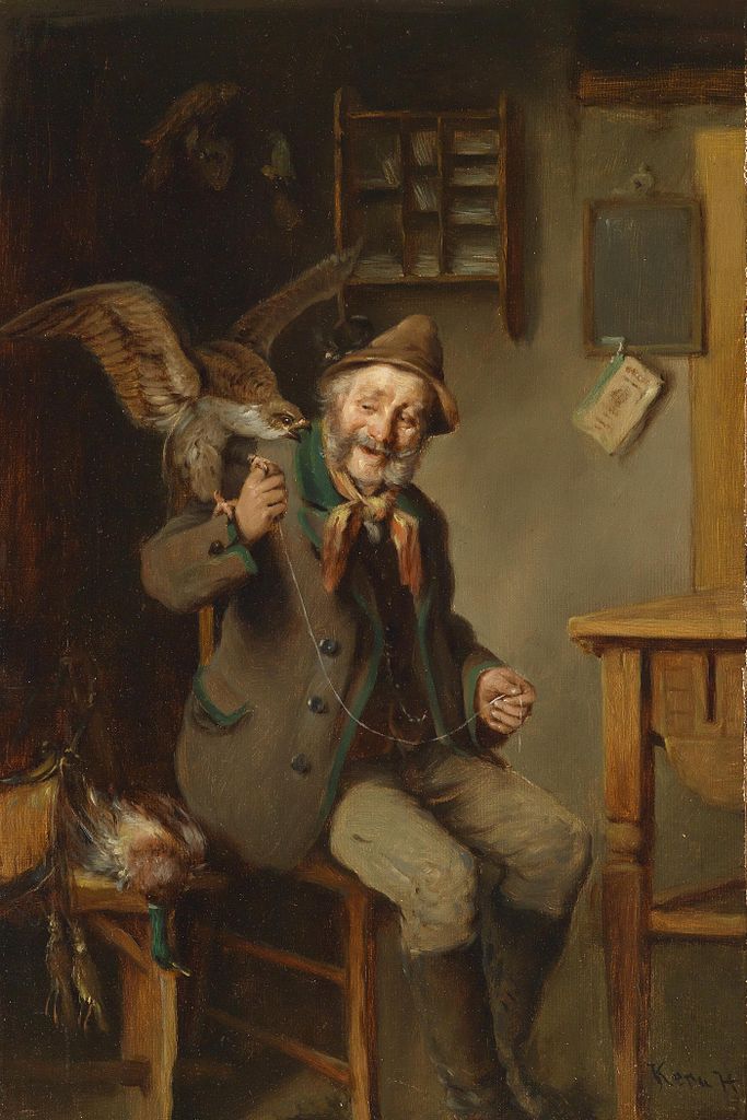 The Hunting Partner, vintage artwork by Hermann Kern, 12x8" (A4) Poster